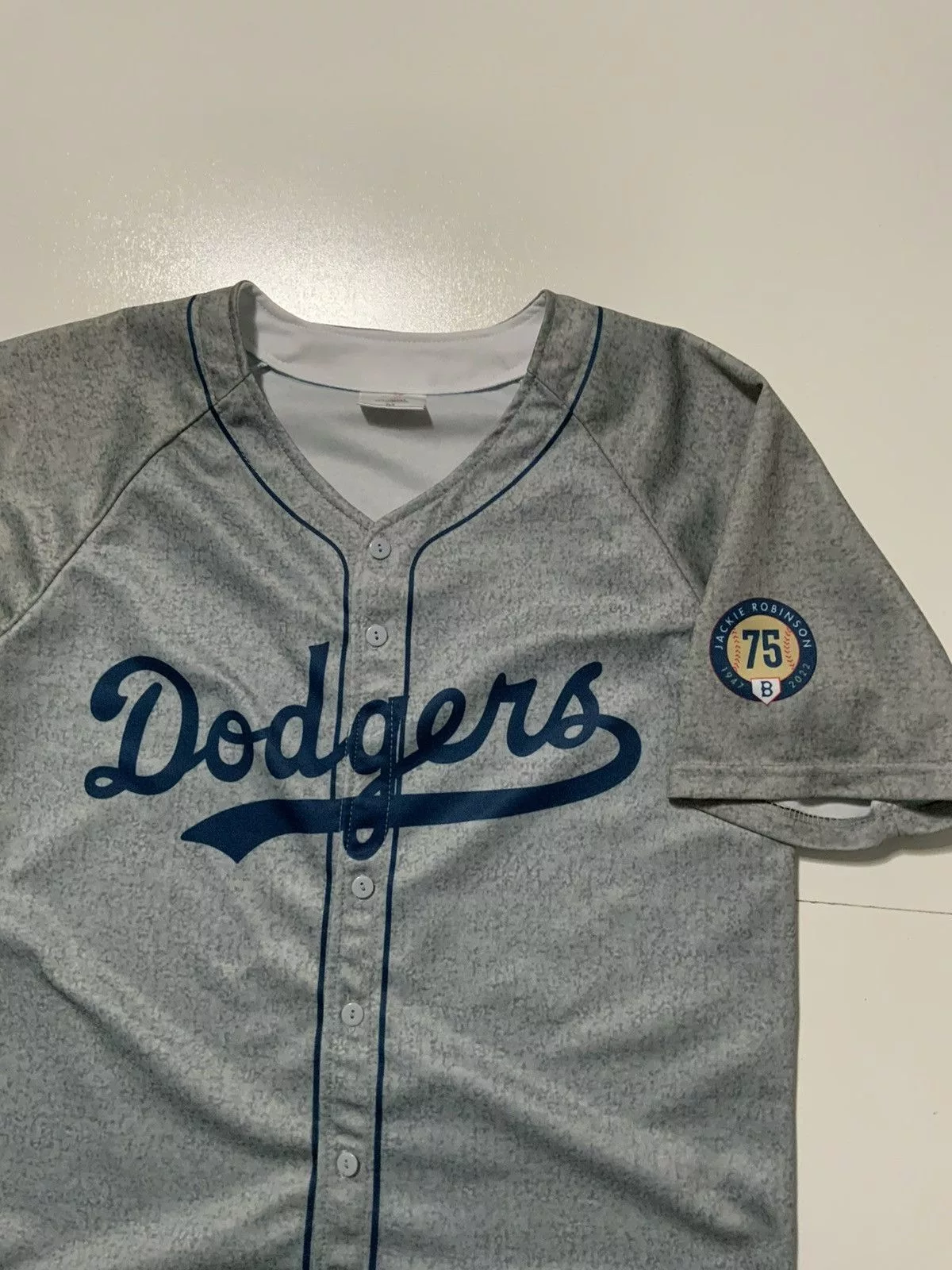 MLB Jerseys MLB Los Angeles Dodgers Jackie Robinson ‘22 75th Baseball Jersey Gray