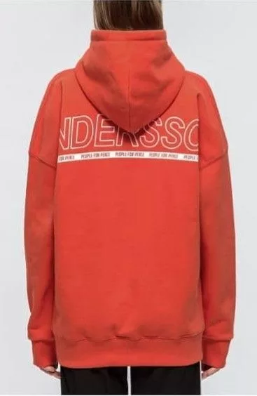 Andersson Bell Sweatshirts Hoodies Andersson Bell embroidered Spellout Oversized Hoodie Orange Avant-Garde