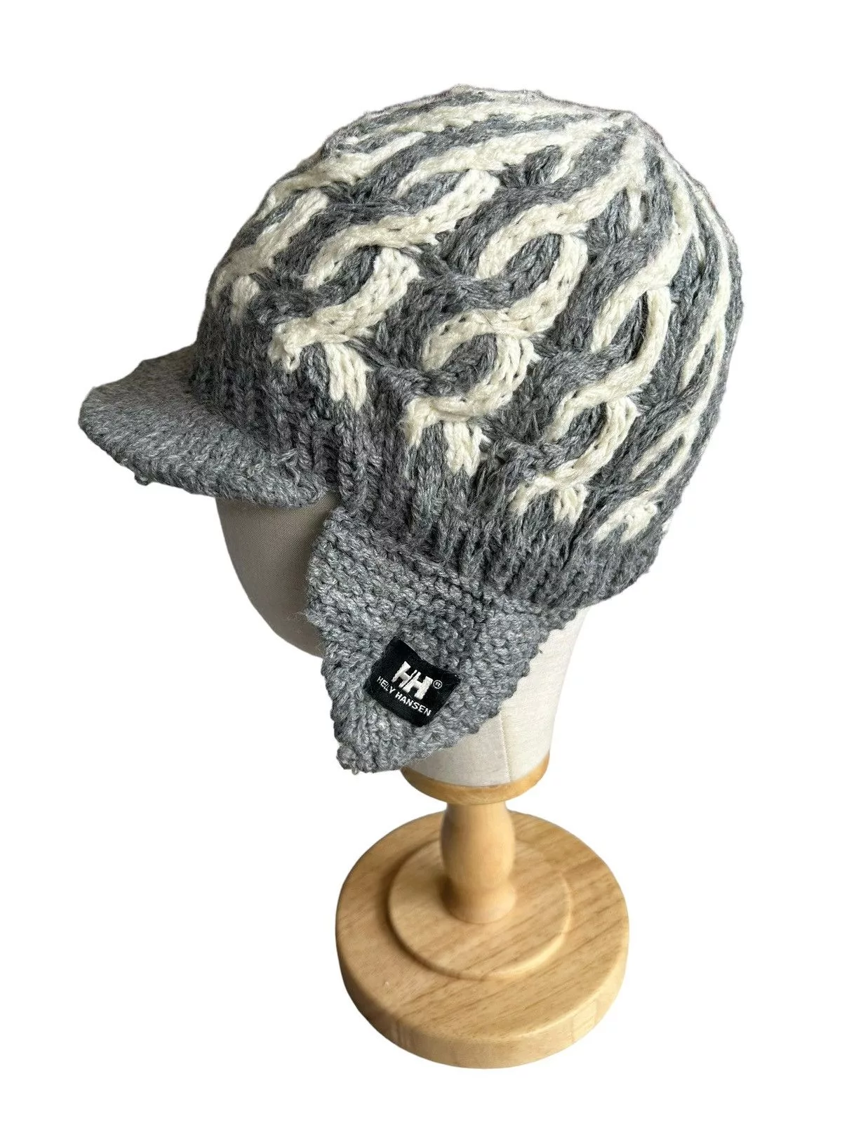 Helly Hansen Hats Helly Hansen × Japanese Brand HELLY HANSEN Knitted Beanie Hats Gray Streetwear