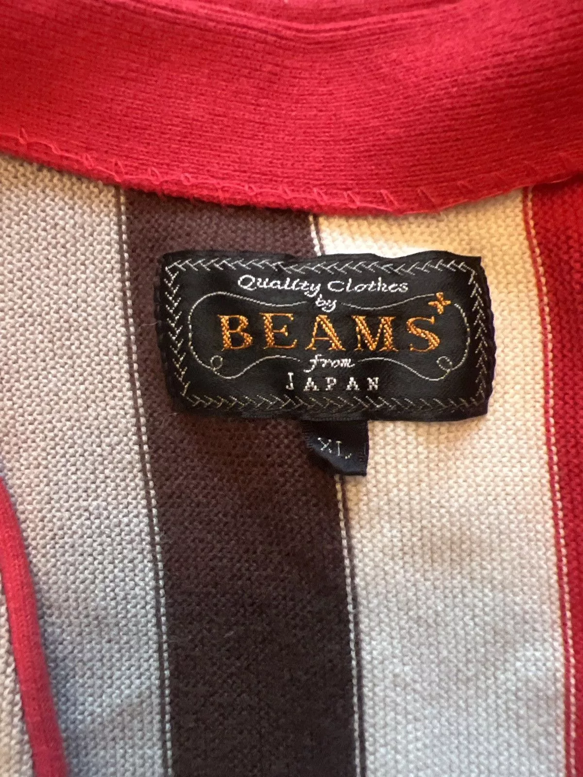Beams Plus Sweaters Knitwear Beams Plus Beams+ Striped Cardigan Multi