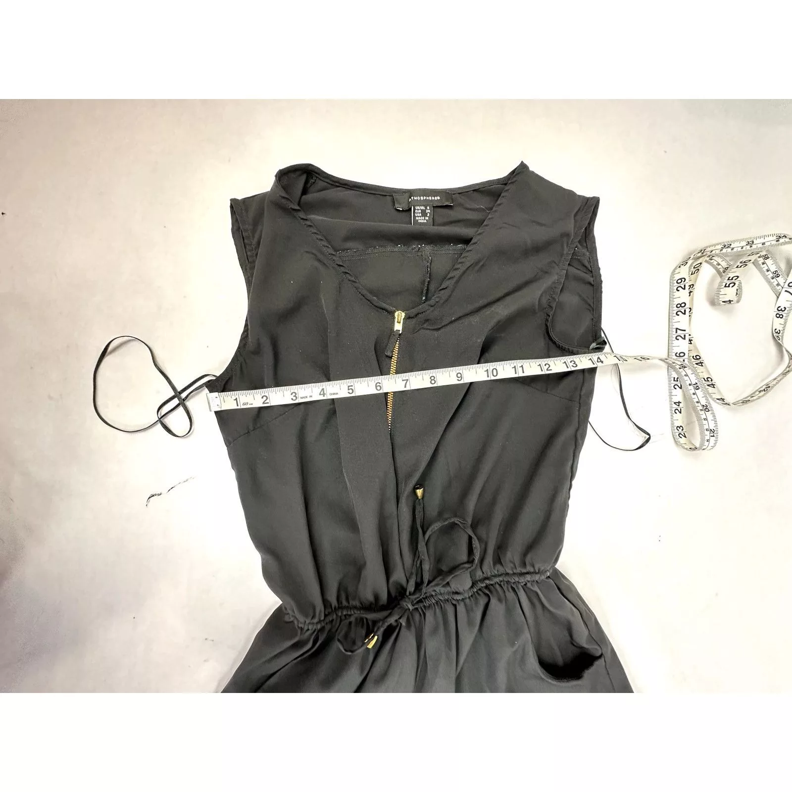 Other Jumpsuits Other Atmosphere Romper Jumpsuit Sleeveless Black V-Neck - 2