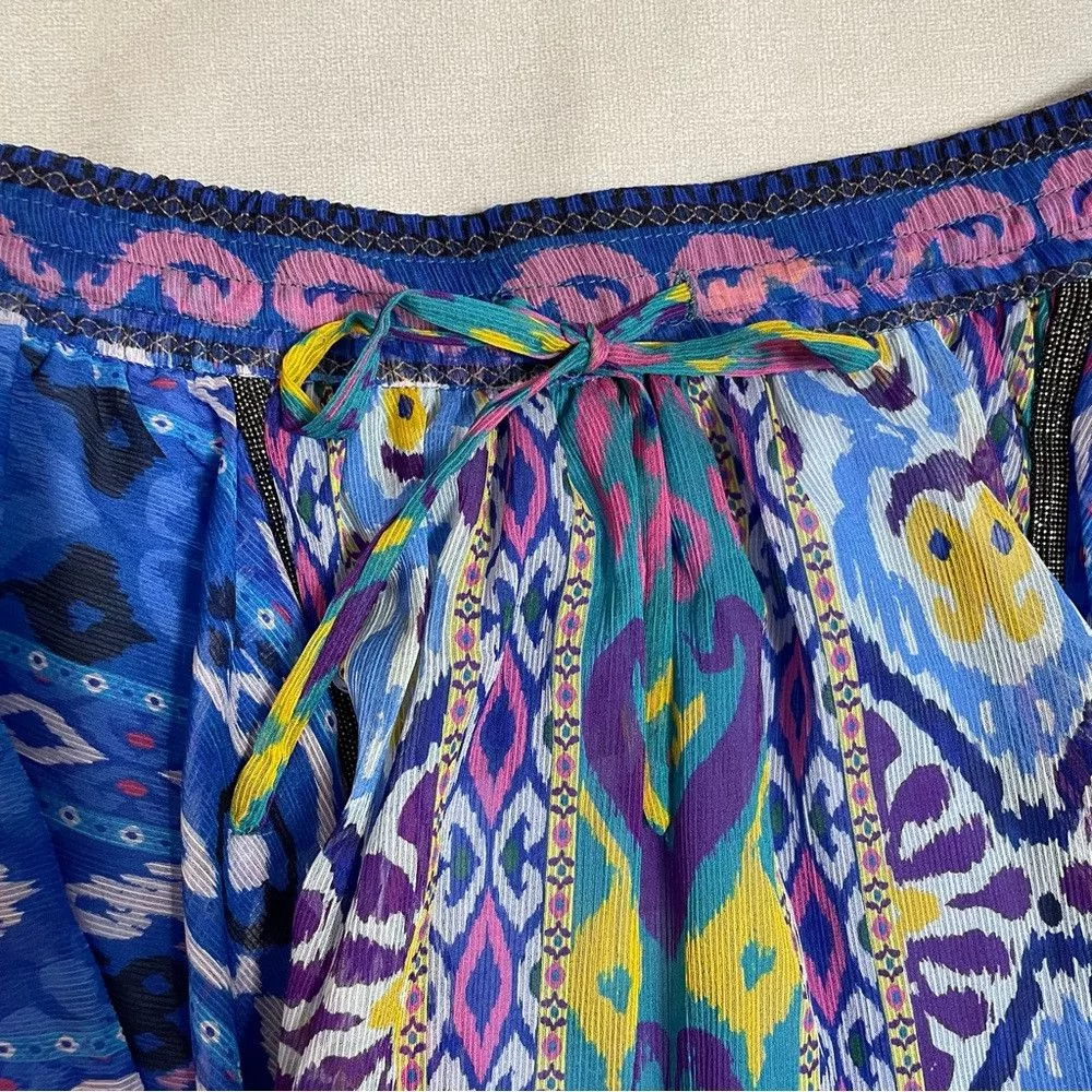 Zara Mini Skirts NWT New Zara Printed Mini Skirt Size S Blue