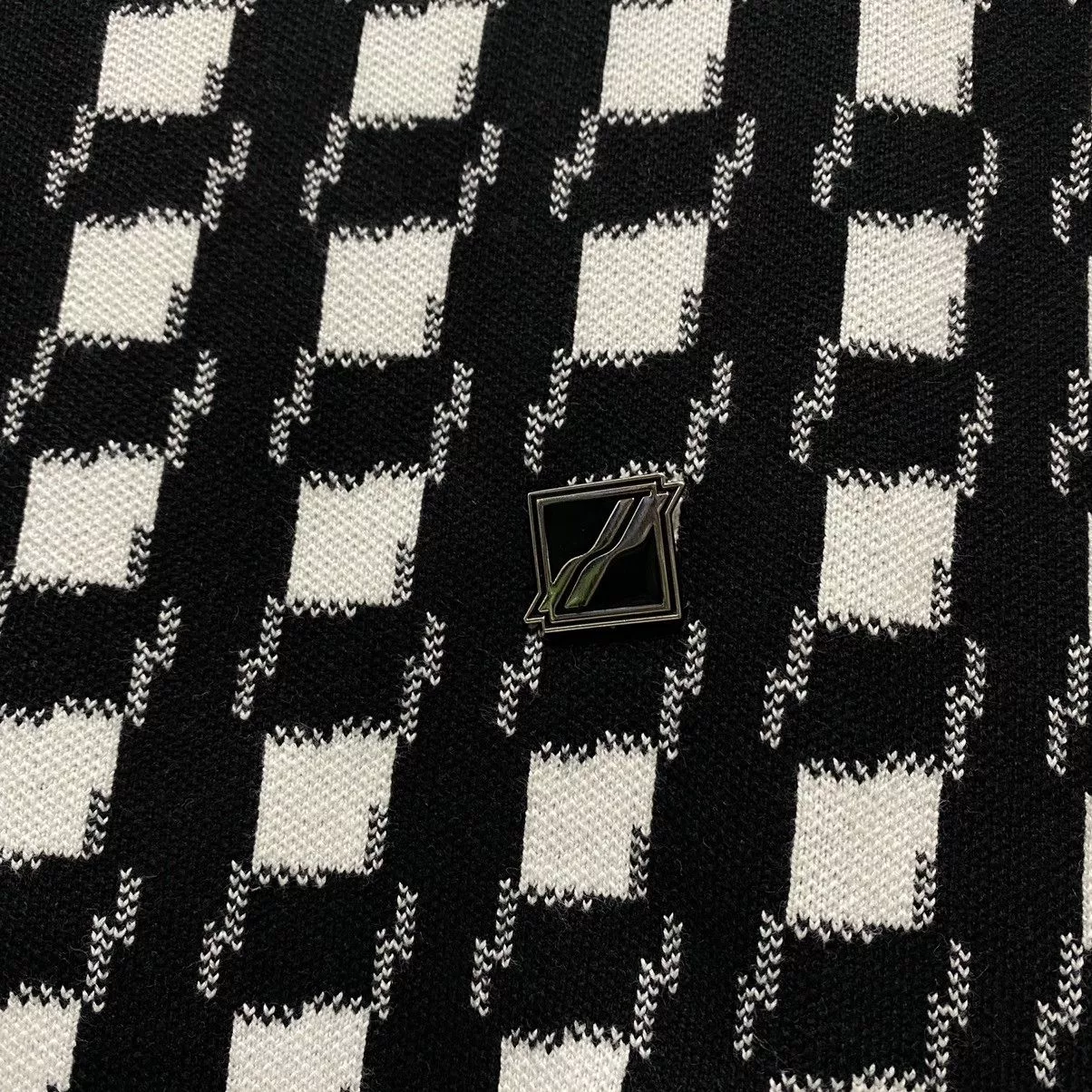 WE11DONE Vests We11done Black & White Gingham Check Vest
