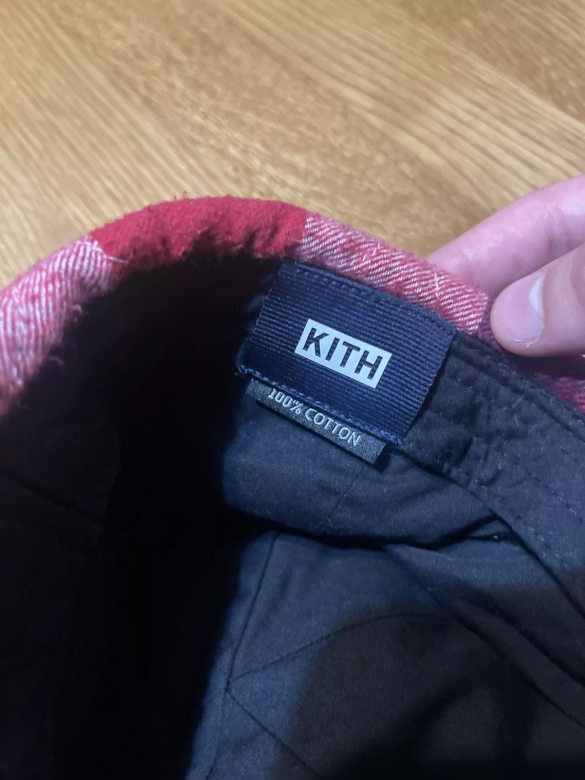 Kith Hats Kith Quilted Patchwork Ear Flap Cap Red