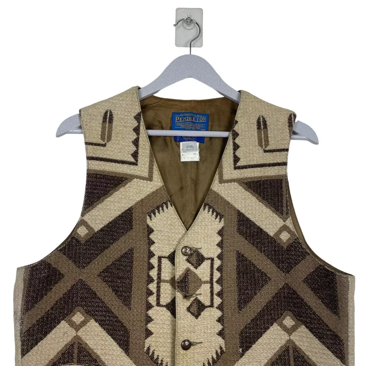 Pendleton Vests Pendleton 💥NAVAJO WESTERN BUTTON VEST Brown