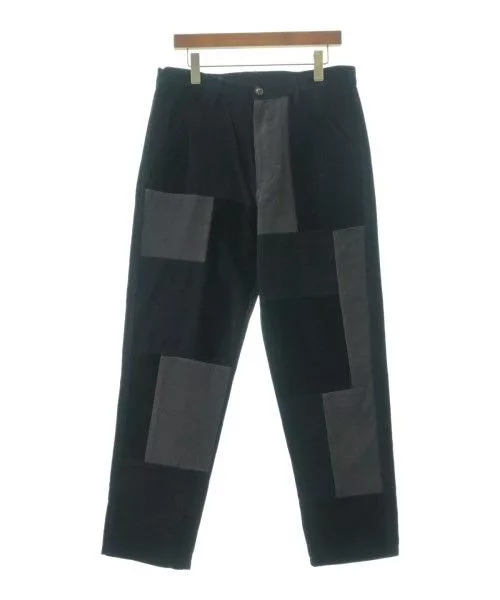 Comme des Garcons SHIRT Cropped Pants Patchwork Cotton Long Black