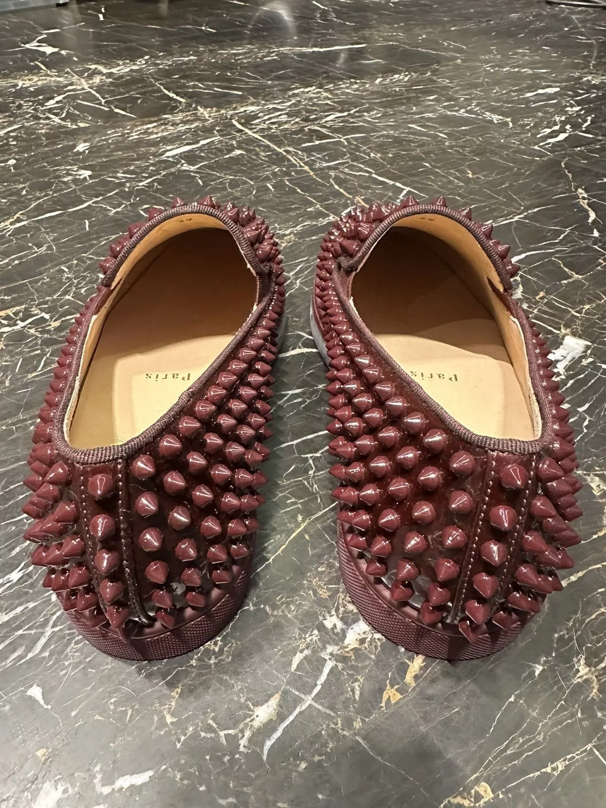 Christian Louboutin Slip Ons Red