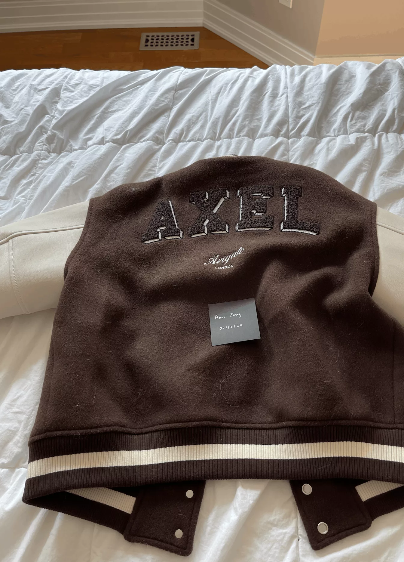 Axel Arigato Jackets Axel Arigato Illusion Varsity Jacket Brown