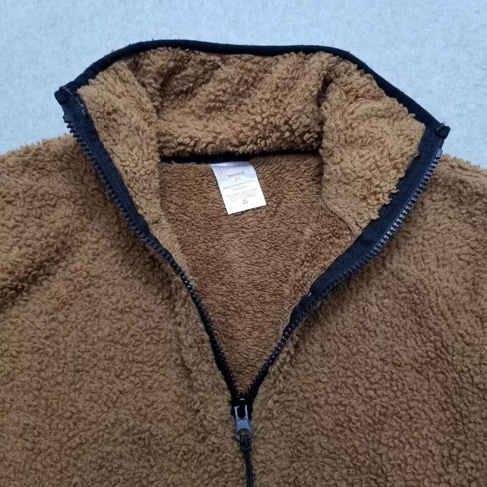 Other Jackets Other No Boundaries Sherpa Jacket Womens XS Pullover Mock Neck Brown