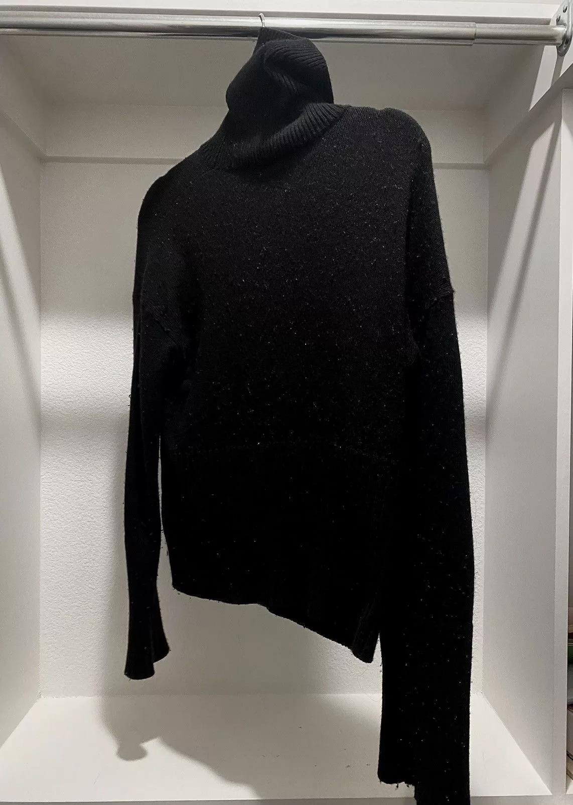 Off-White Jackets Off-White turtleneck long sleeve wool sweater Black