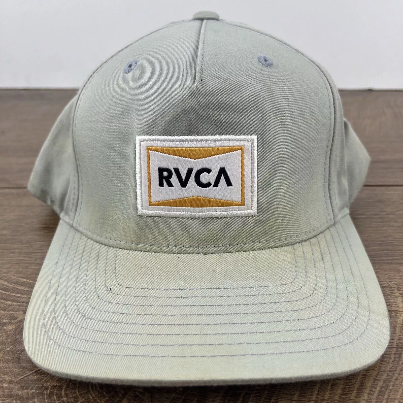 RVCA Hats RVCA Snapback Hat RVCA Snapback Gray Hat Adjustable Hat Gray