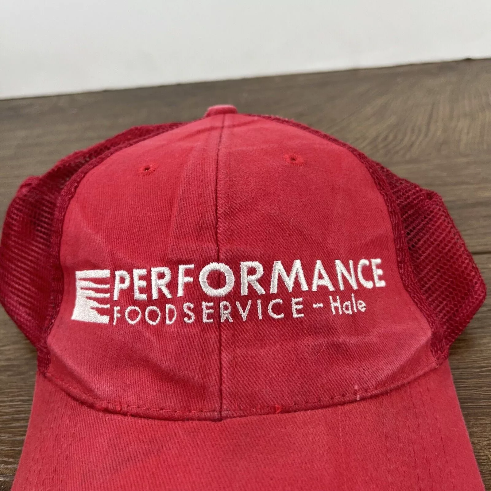 Other Hats Other Performance Food Service Hat Red Cap Adjustable Hat Red Adul