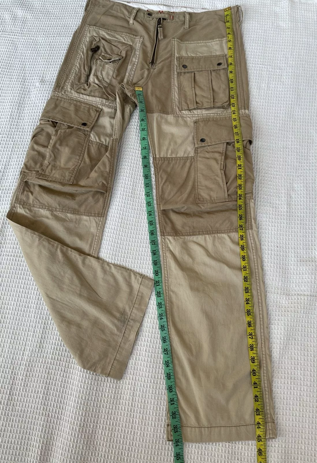 Buzz Rickson's Casual Pants Buzz Rickson's Vintage90s🔥AVIREX✖️EQUIPMENT🔥Patchworks Pocket Cargo Pants Beige Avant-Garde