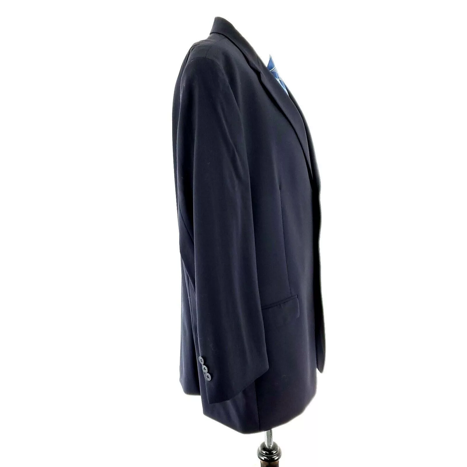 Ralph Lauren Blazers Ralph Lauren Wool 3 Button Blazer 46L Blue Solid