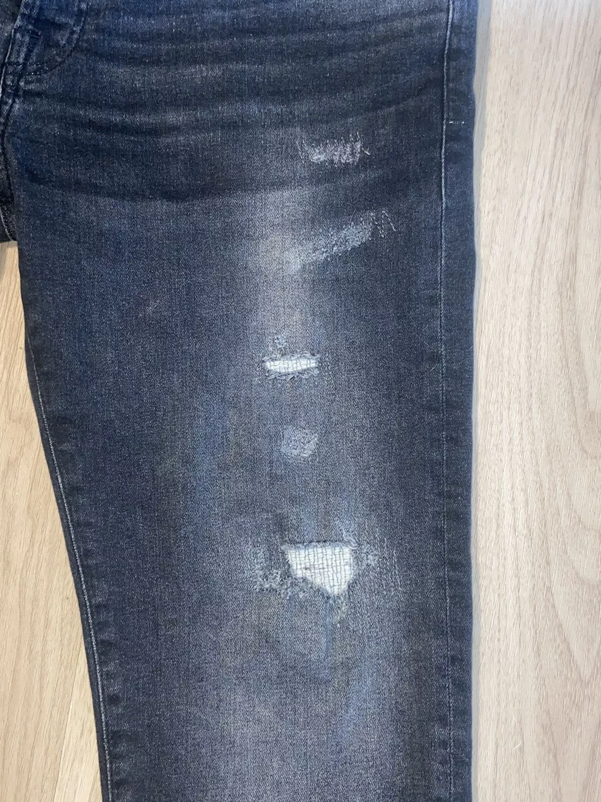 Zara Denim Black Distressed Zara Jeans - Size 34 US