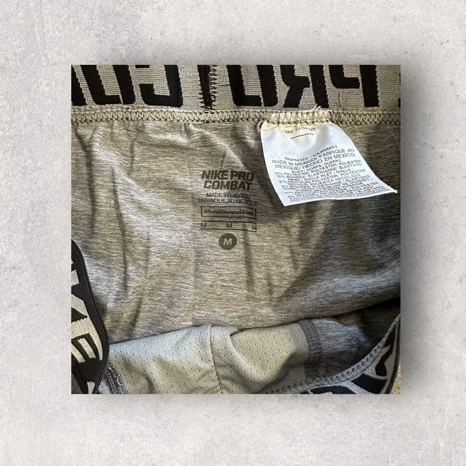 Nike Sweatpants Joggers Mens nike pro Leggings size medium Gray