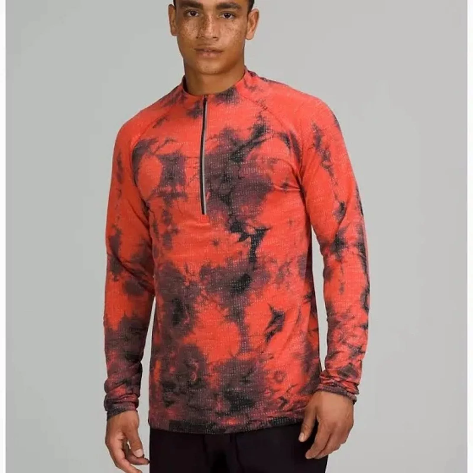 Lululemon Long Sleeve T Shirts LULULEMON Metal Vent Tech 1/2 Orange