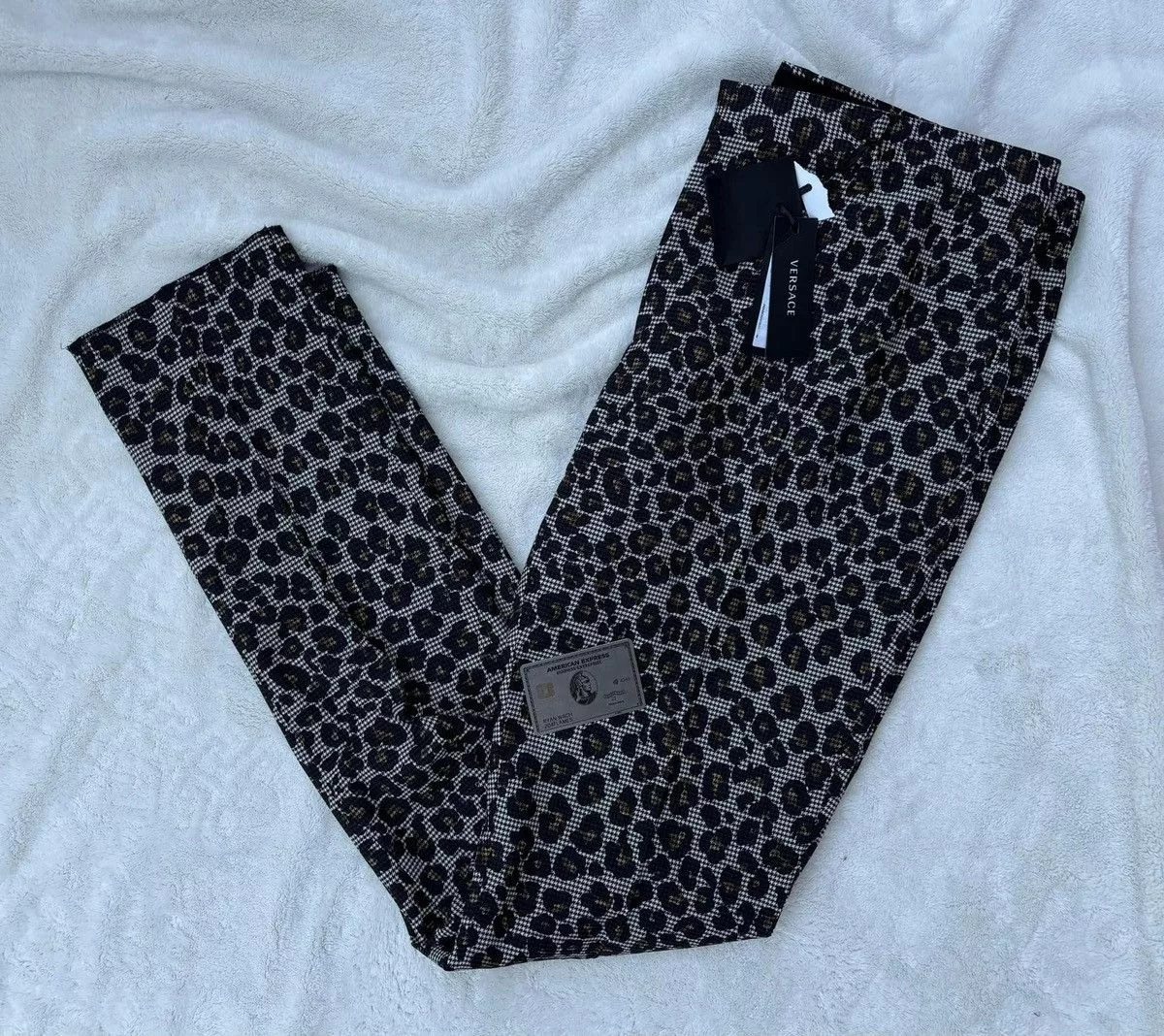 Versace Casual Pants Versace Leopard Print Pants Multi