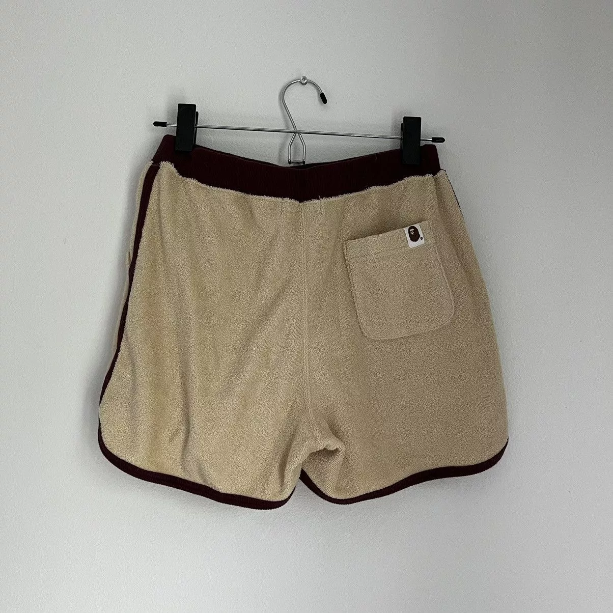 Terry Cloth Bape Shorts Beige