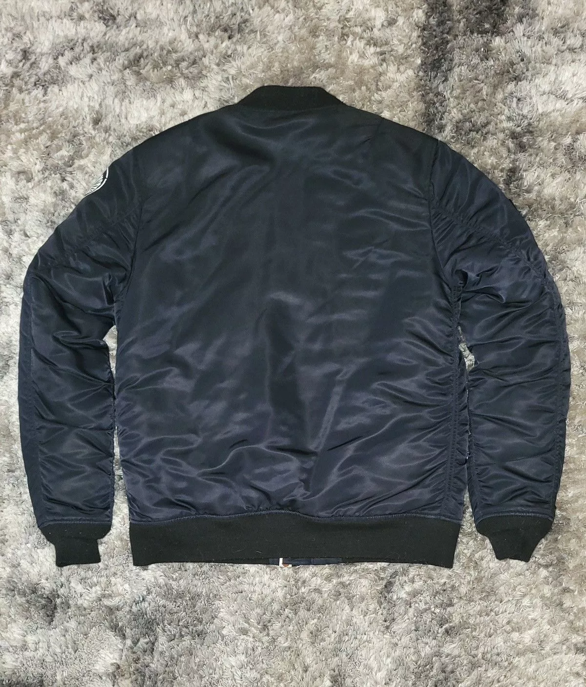 Bape Bombers Bape Shark MA-1 Jacket Black