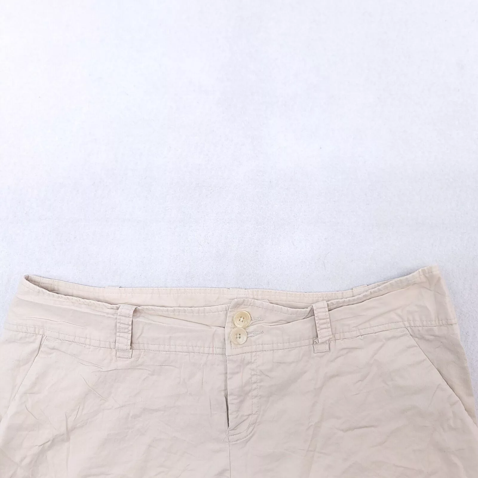 Mossimo Shorts Mossimo Button Zip Casual Chino Shorts Womens Size 14 Beige