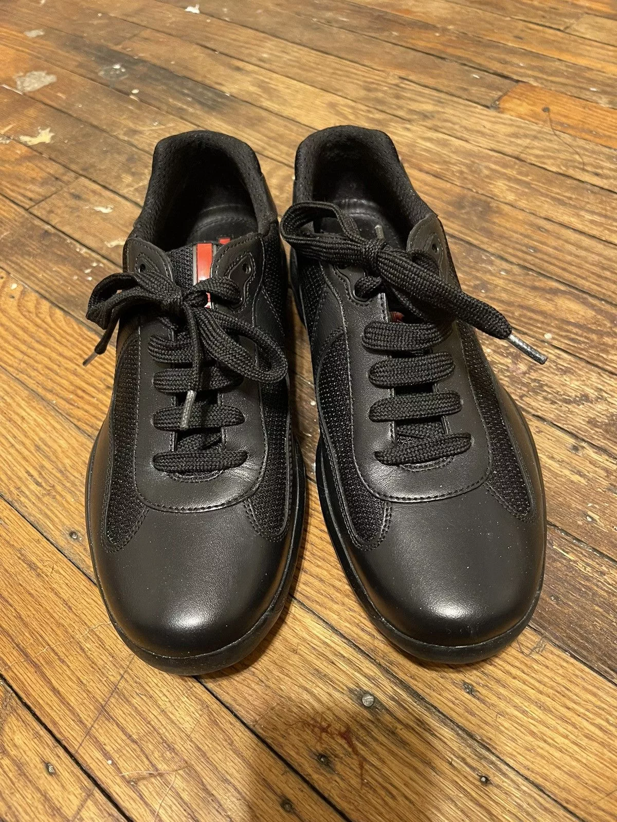 Prada Low Top Sneakers Prada American Cups Black