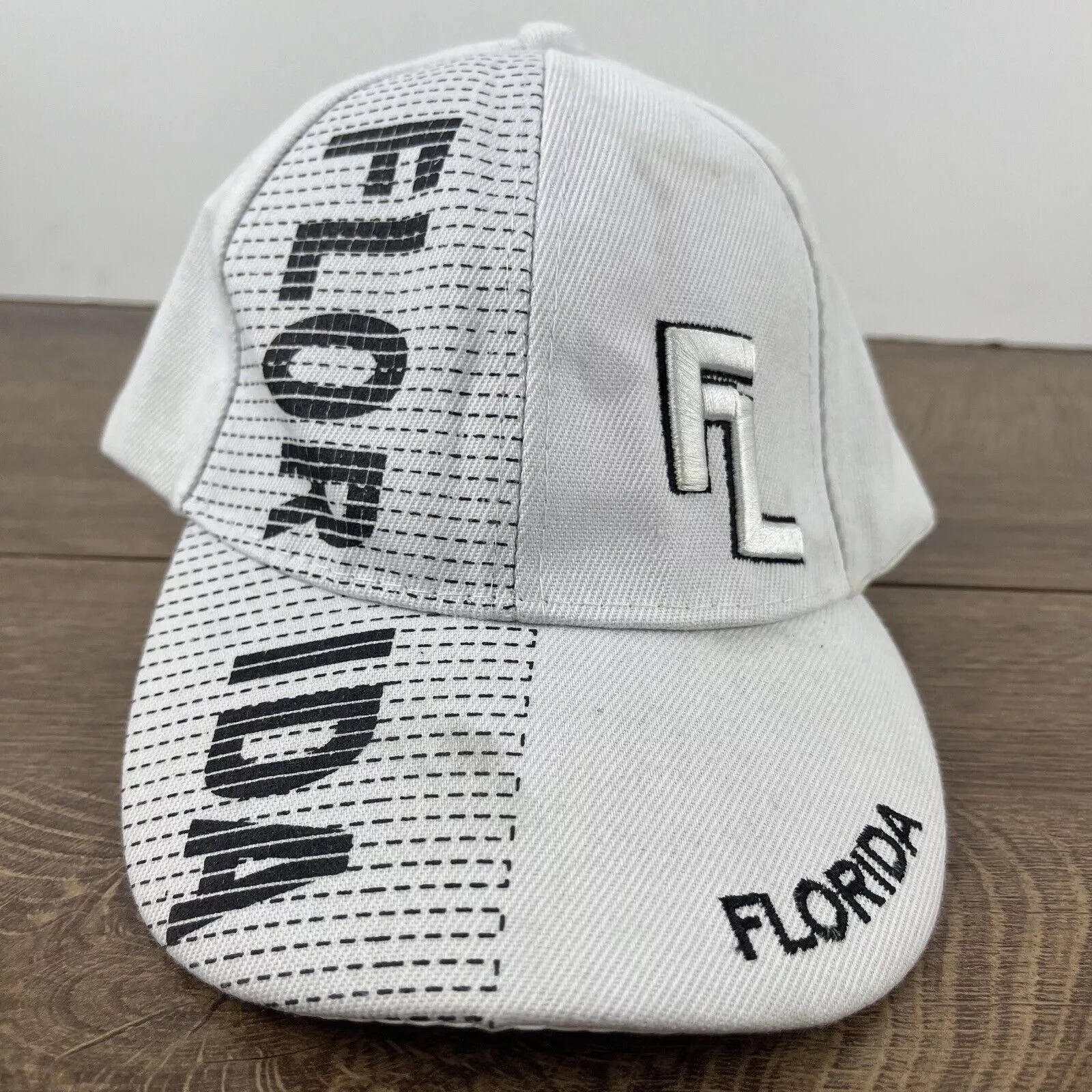 Other Hats Other Florida White Hat Florida Baseball Hat White Adjustable Hat