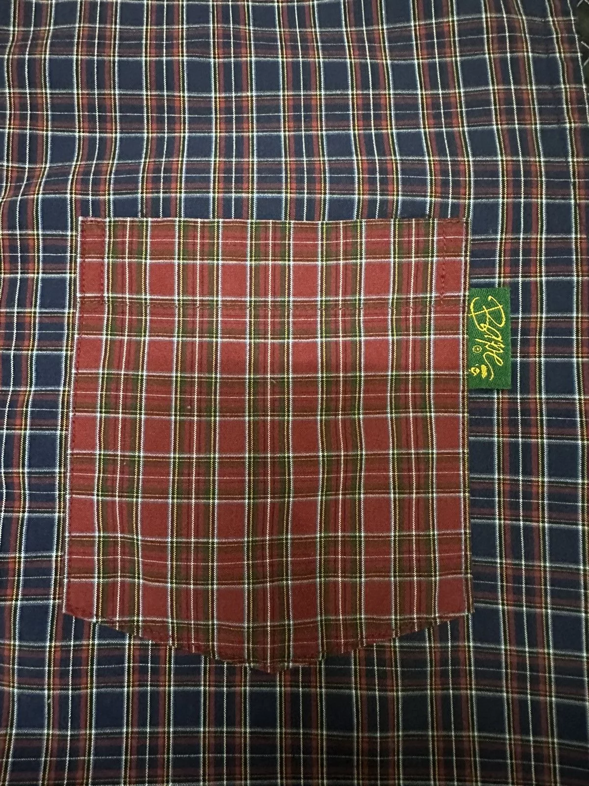 Bape Shirts Button Ups Bape Patchwork Button Up Shirt Red