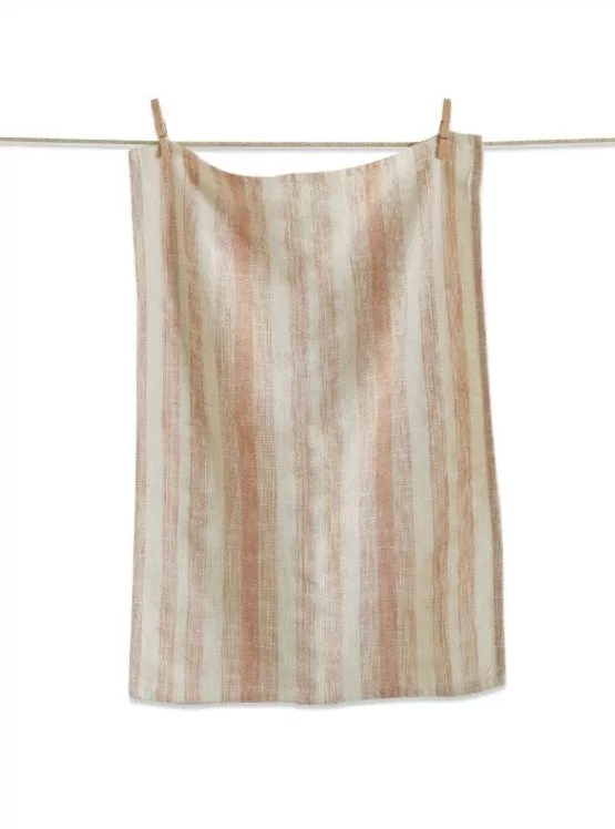Blush Serene Stripe Dishtowel