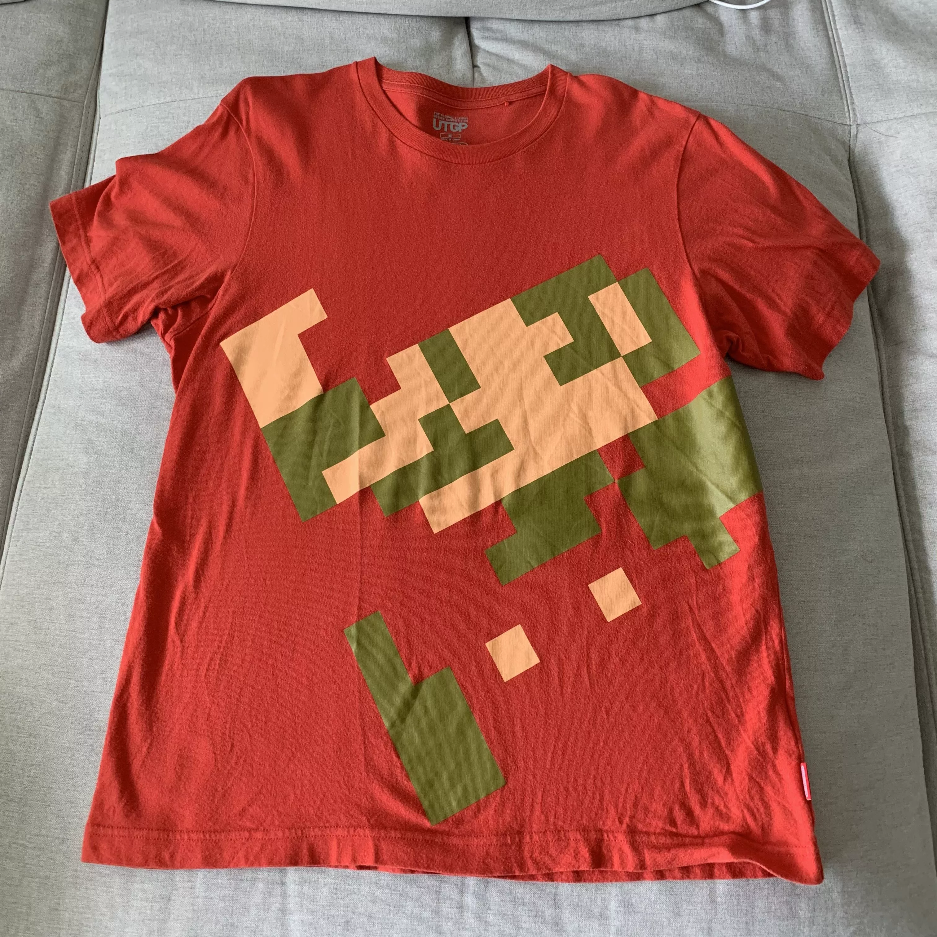 Nintendo Short Sleeve T Shirts Nintendo × Uniqlo Uniqlo Nintendo Super Mario Tee Red Medium