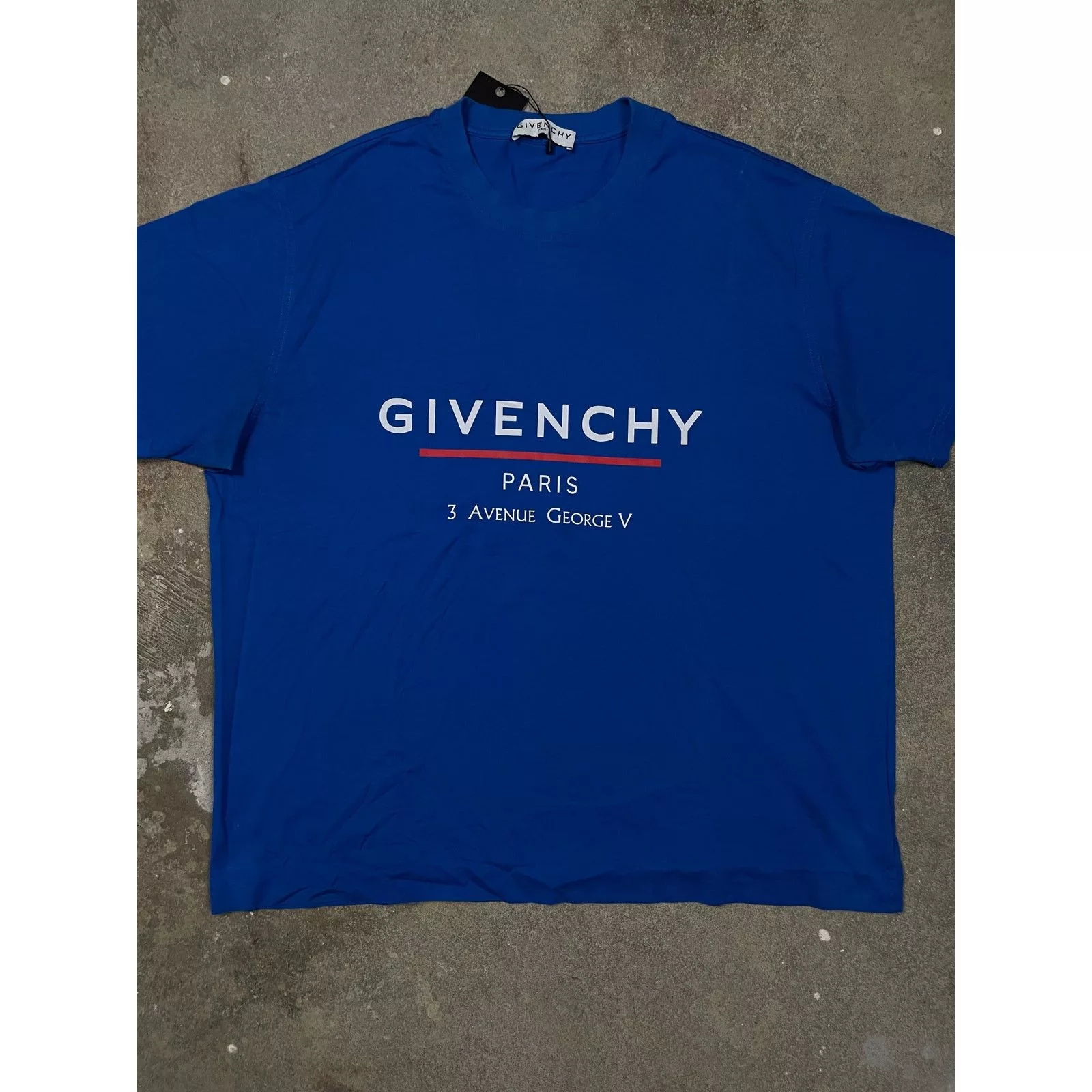 Givenchy Short Sleeve T Shirts Givenchy Paris Tee Blue Small Used