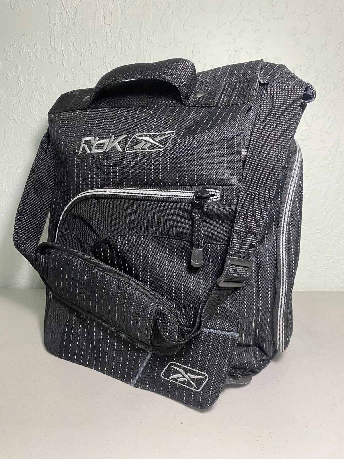 Reebok Bags Luggage Reebok Sling Bag Pin Stripe Black