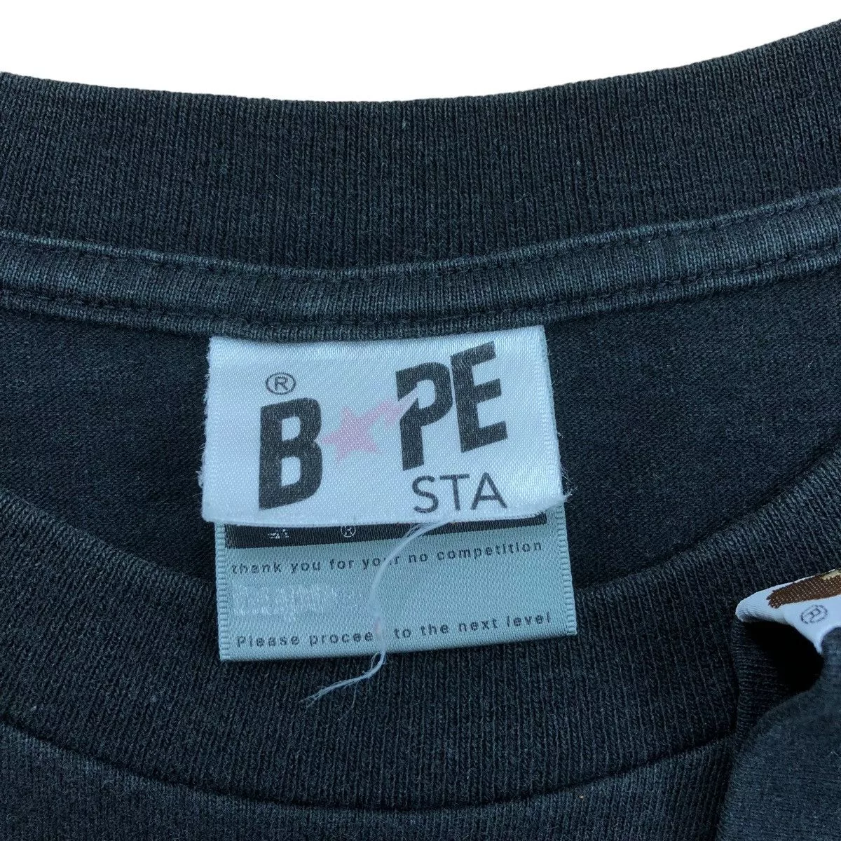 Bape Short Sleeve T Shirts Bape × Vintage BAPE STA TEE Black