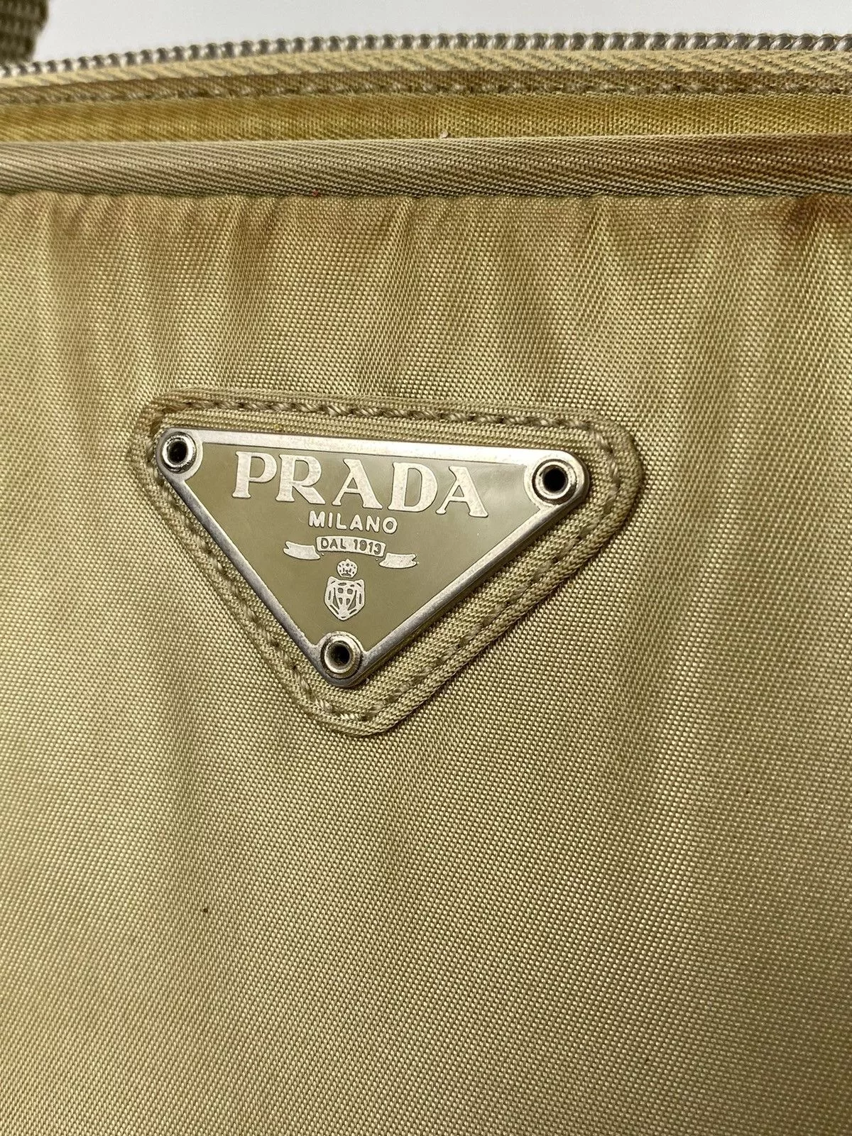 Prada Shoulder Bags Prada Tessuto Nylon Shoulder Bag Green