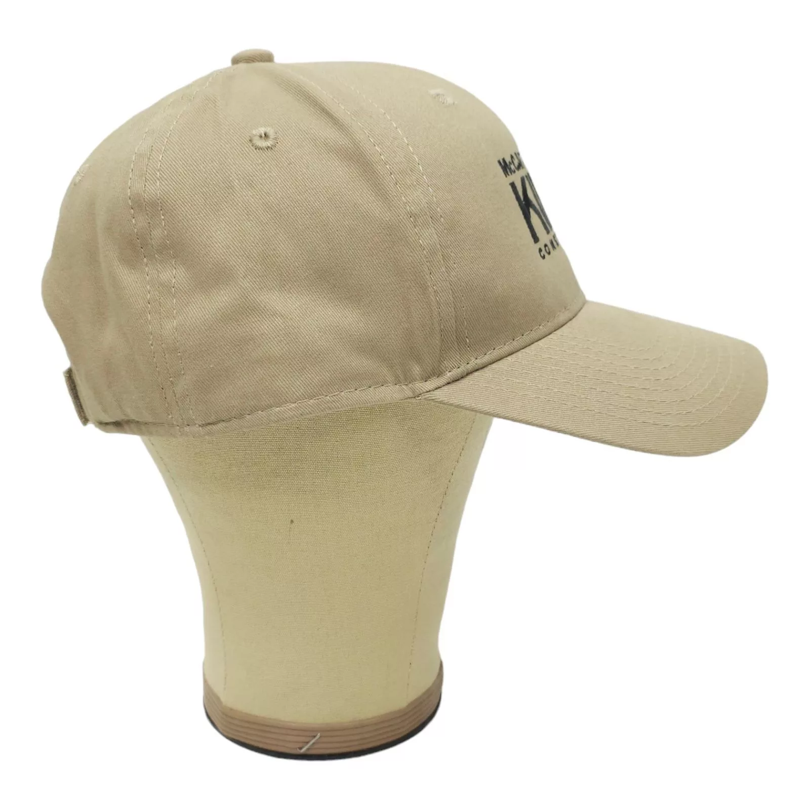 Other Hats Other McCarty King Construction Embroidered Logo Strapback Cap Beige