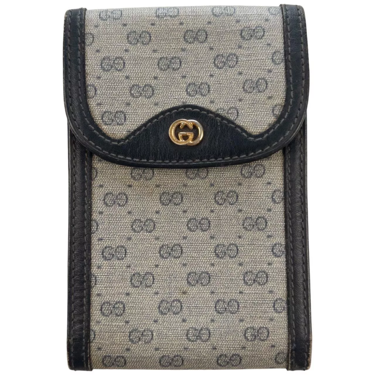 Gucci Miscellaneous Vintage Gucci Monogram Cigarette Case Gray