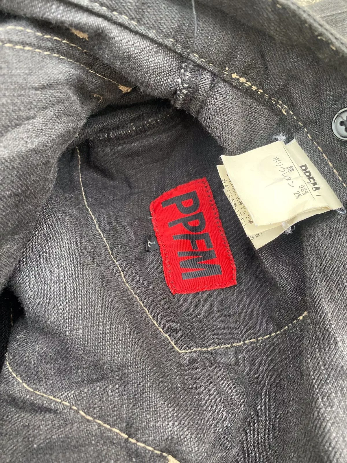PPFM Denim PPFM Rare Twril Punk MultiPocket Denim pants Black