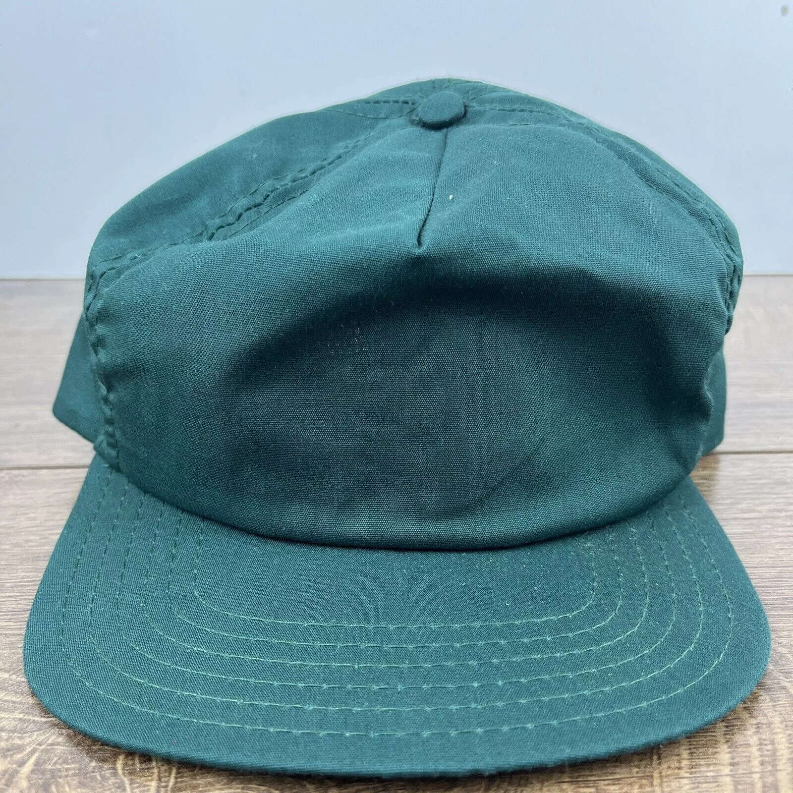 Other Hats Other Plain Green Hat Snapback Adjustable Adult Size Hat Green Cap