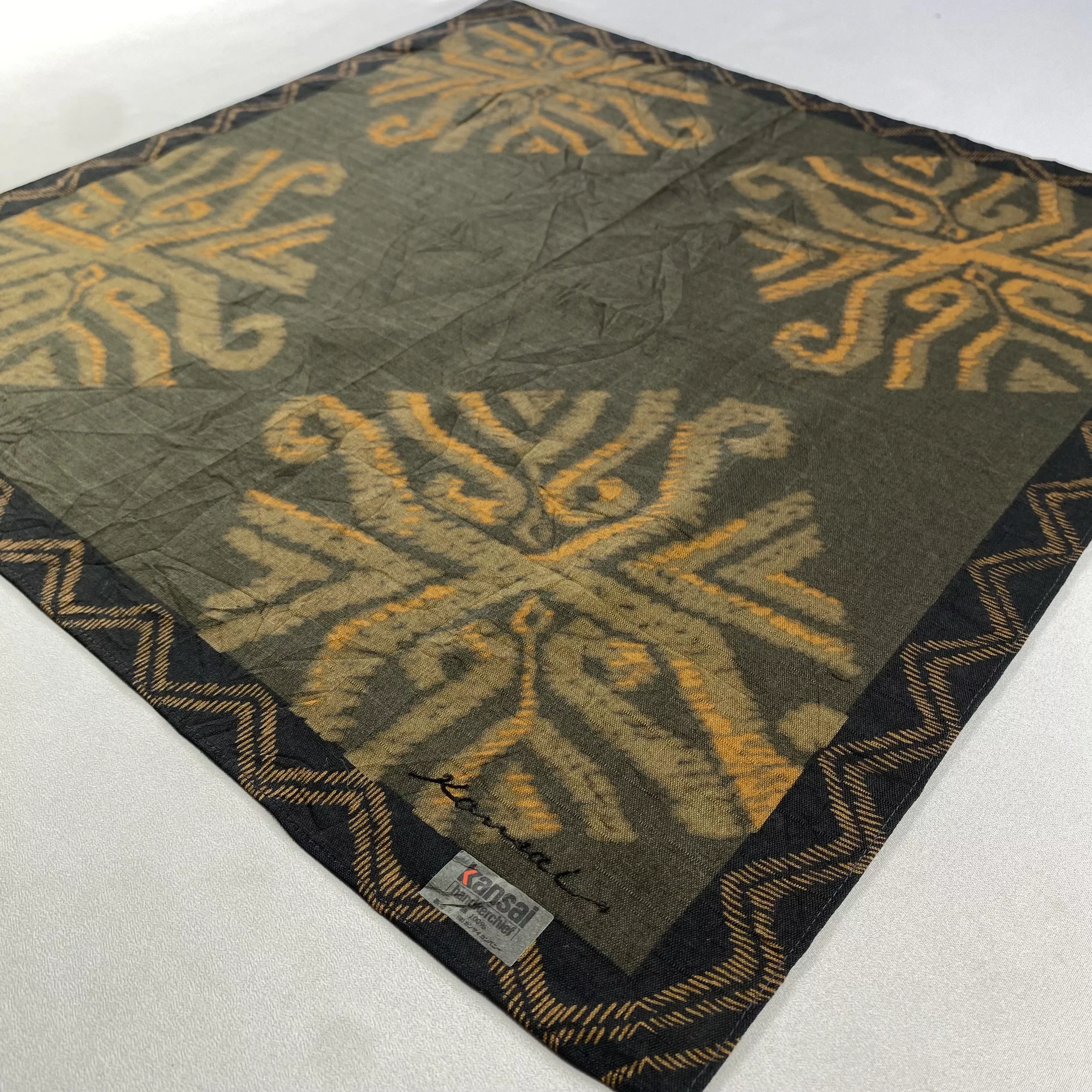 Kansai Yamamoto Ties Pocketsquares Kansai Yamamoto × Vintage NWT Kansai Yamamoto Bandana/ Handkerchief / Neckerchief Multi