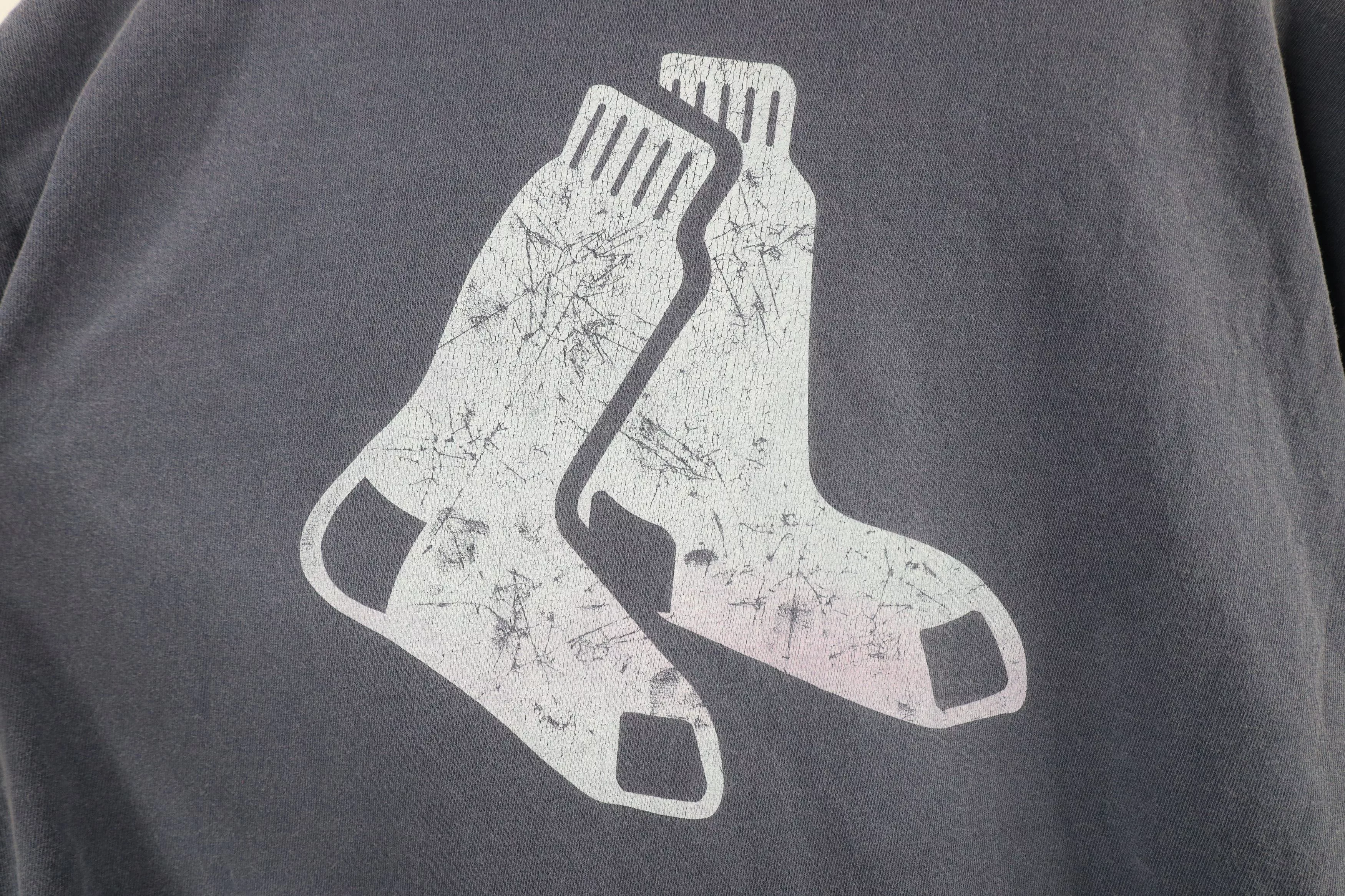 Vintage Long Sleeve T Shirts Vintage 90s Boston Red Sox Baseball Long Sleeve T-Shirt USA Blue