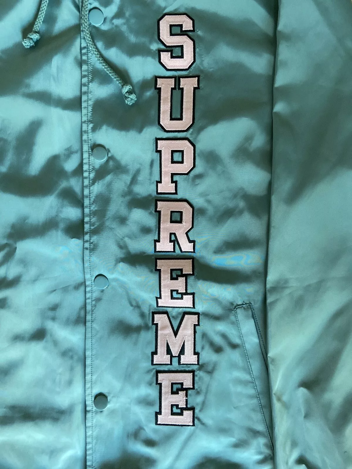 Supreme Light Jackets Supreme Blue/Pink Button up Jacket