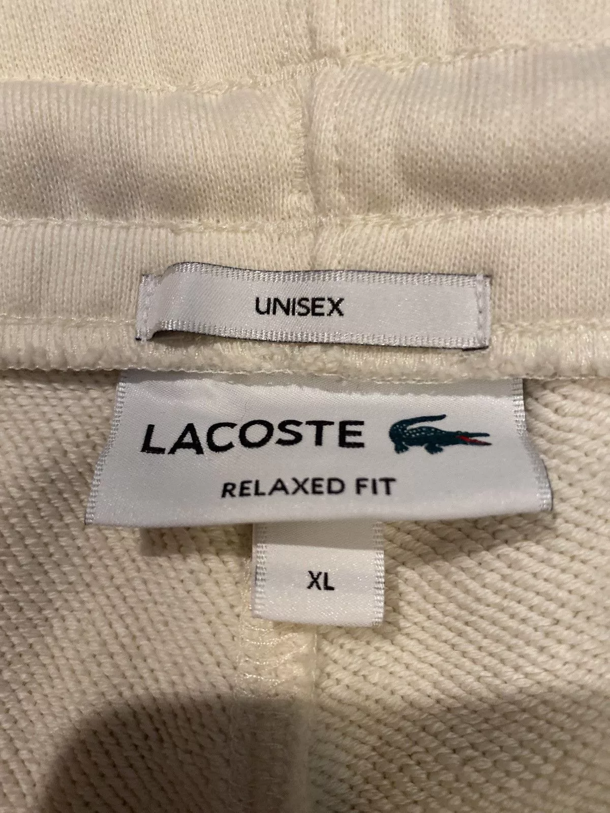 Lacoste Sweatpants Joggers Lacoste cream sweatpants White