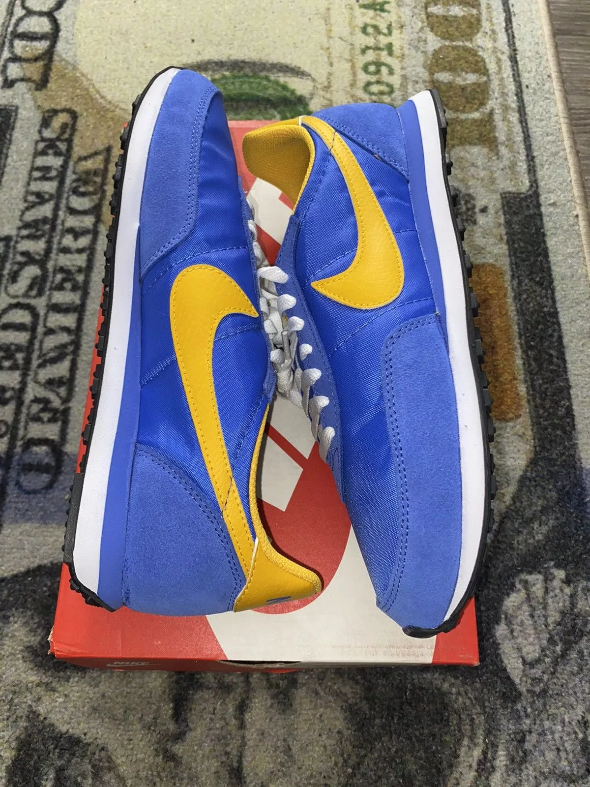 Nike Low Top Sneakers Nike Waffle Trainer 2 Medium Blue University Gold