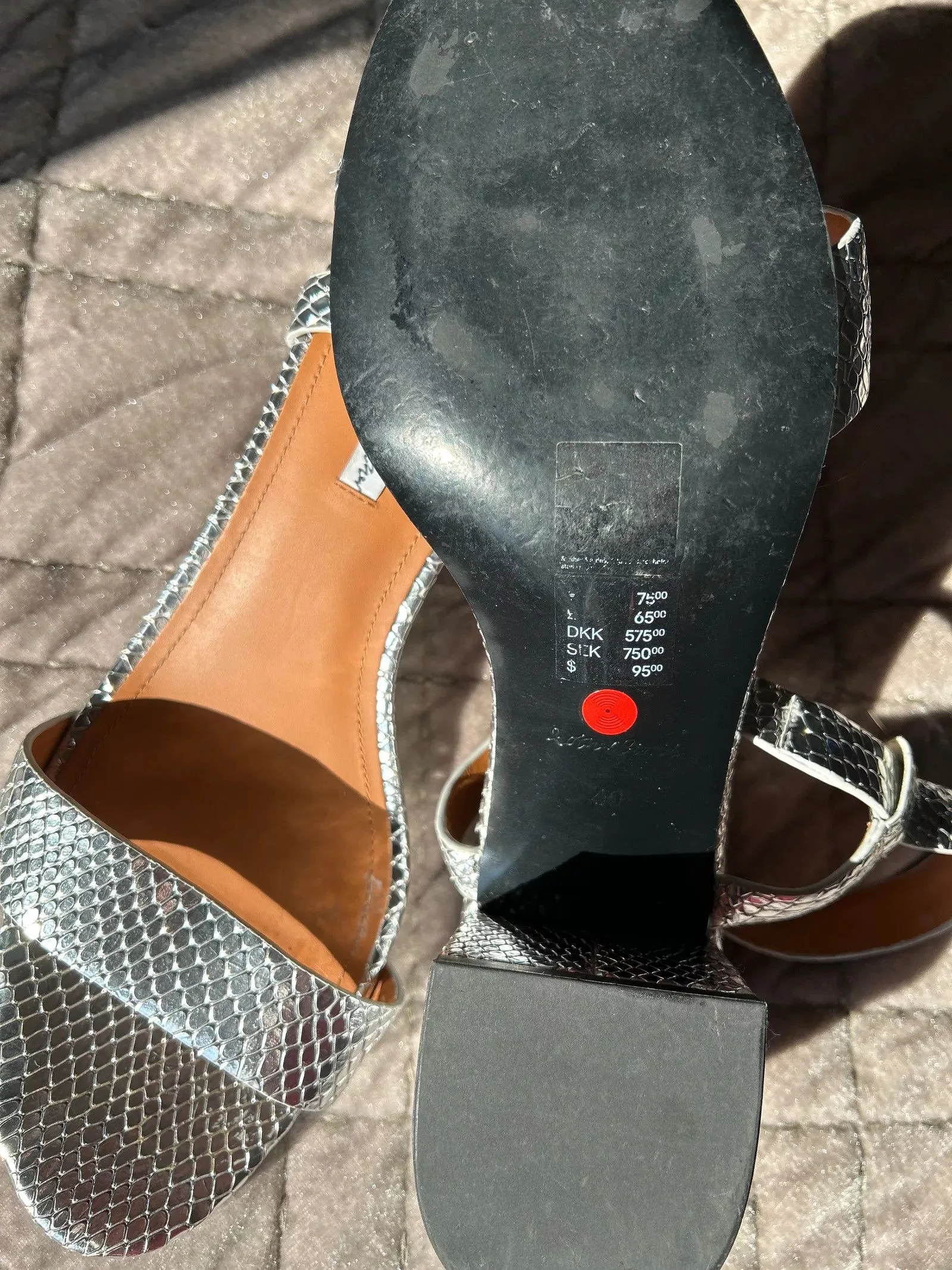 & Other Stories Sandals Silver