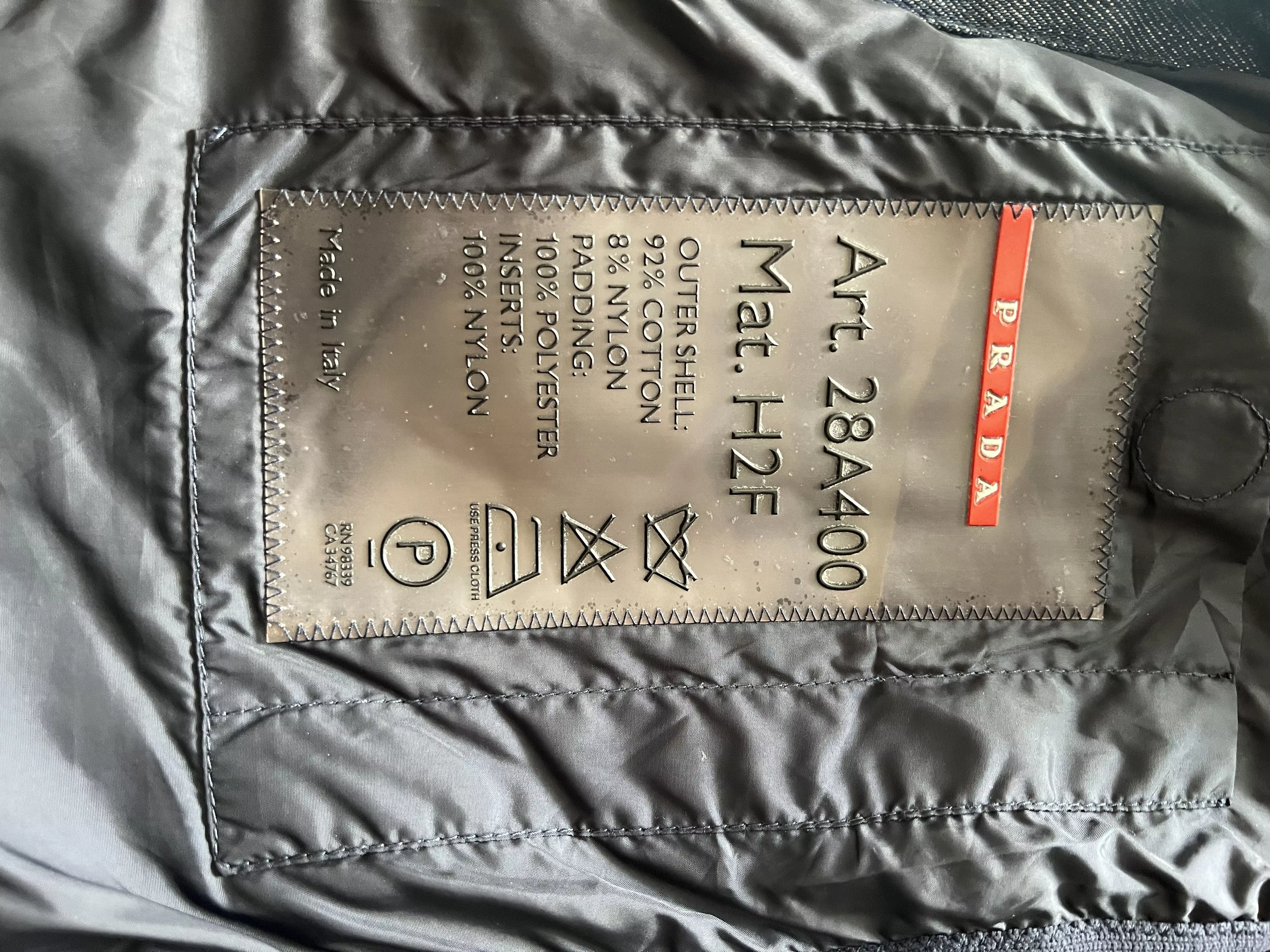 Prada Denim Jackets Prada denim Ski padded jacket Blue