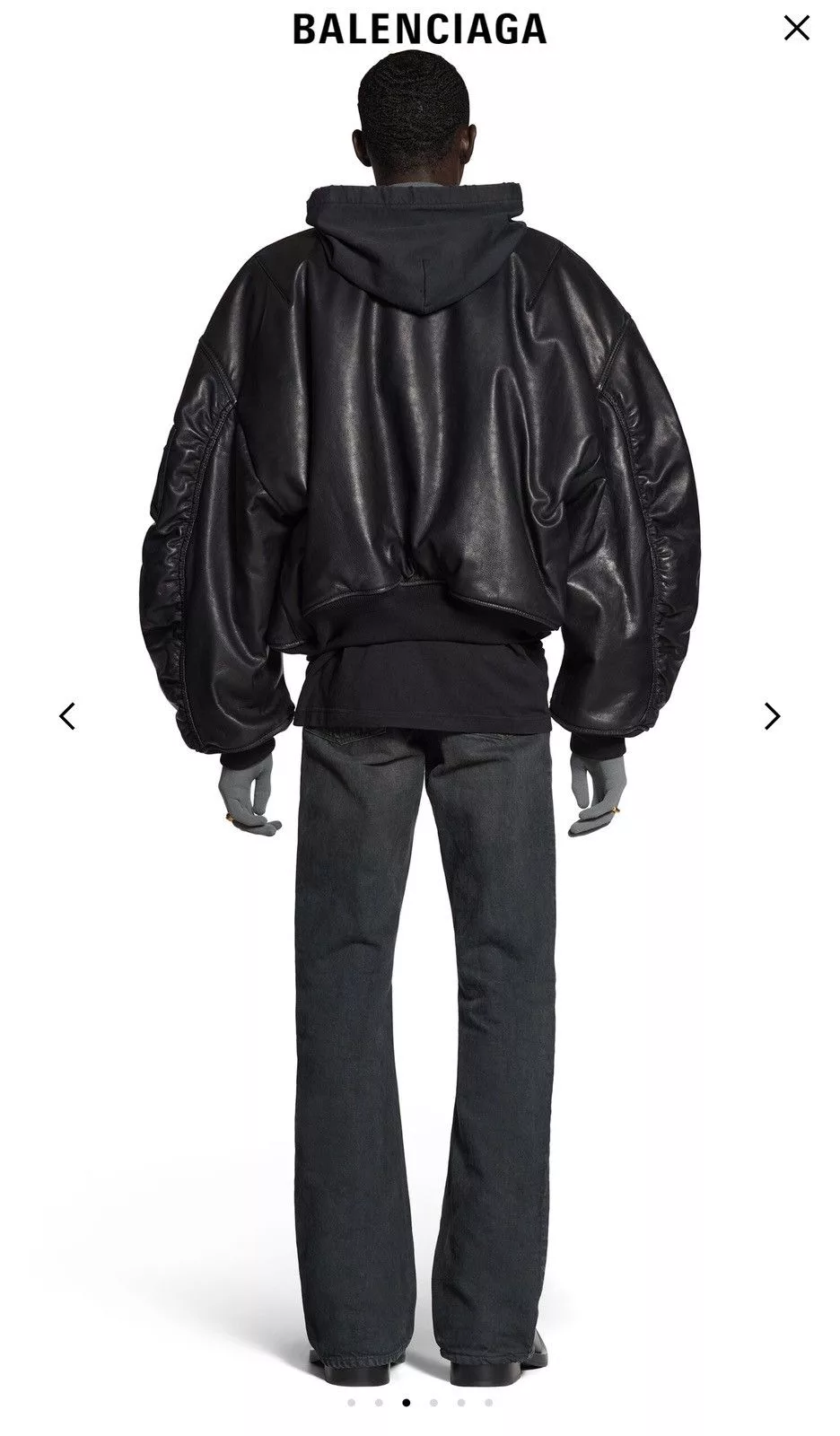 Balenciaga Leather Jackets *RARE* BALENCIAGA Leather Bomber Black
