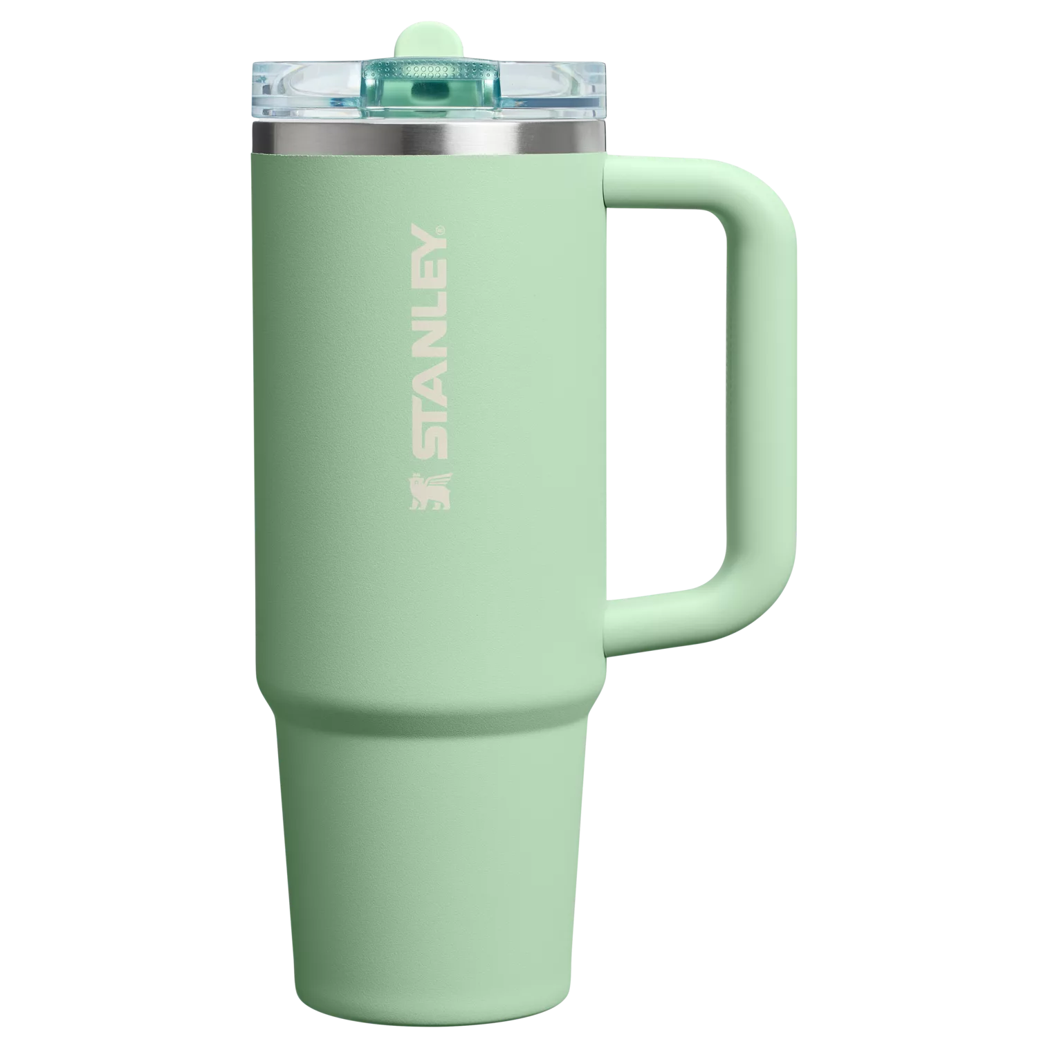 Stanley 30 OZ Quencher ProTour Stainless Steel Tumbler In PIstachio Green with Flip Straw
