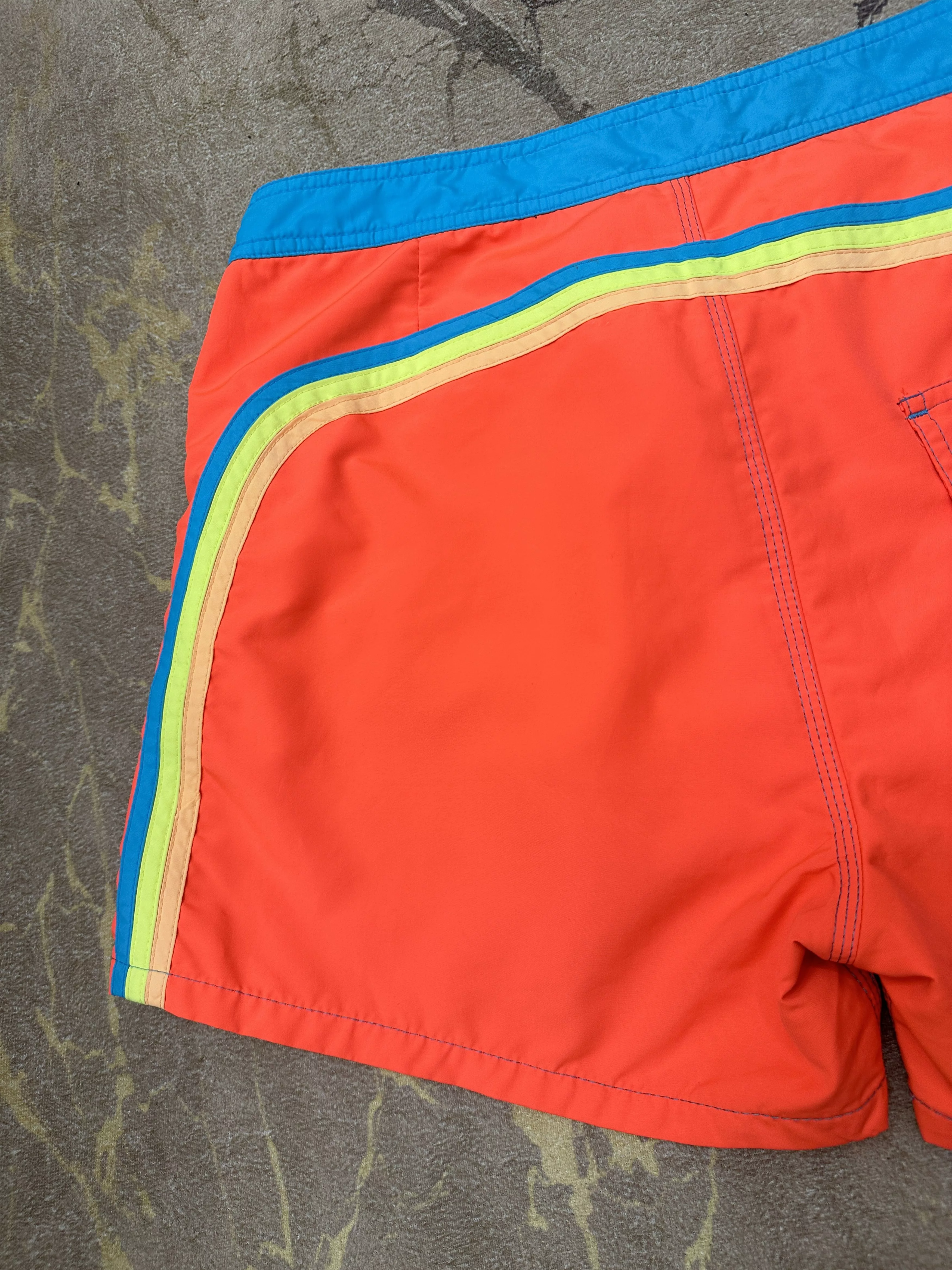 Sundek Swimwear Sundek 33 Beach Board Shorts Swim Trunks Bath Suit Size 33 S Orange