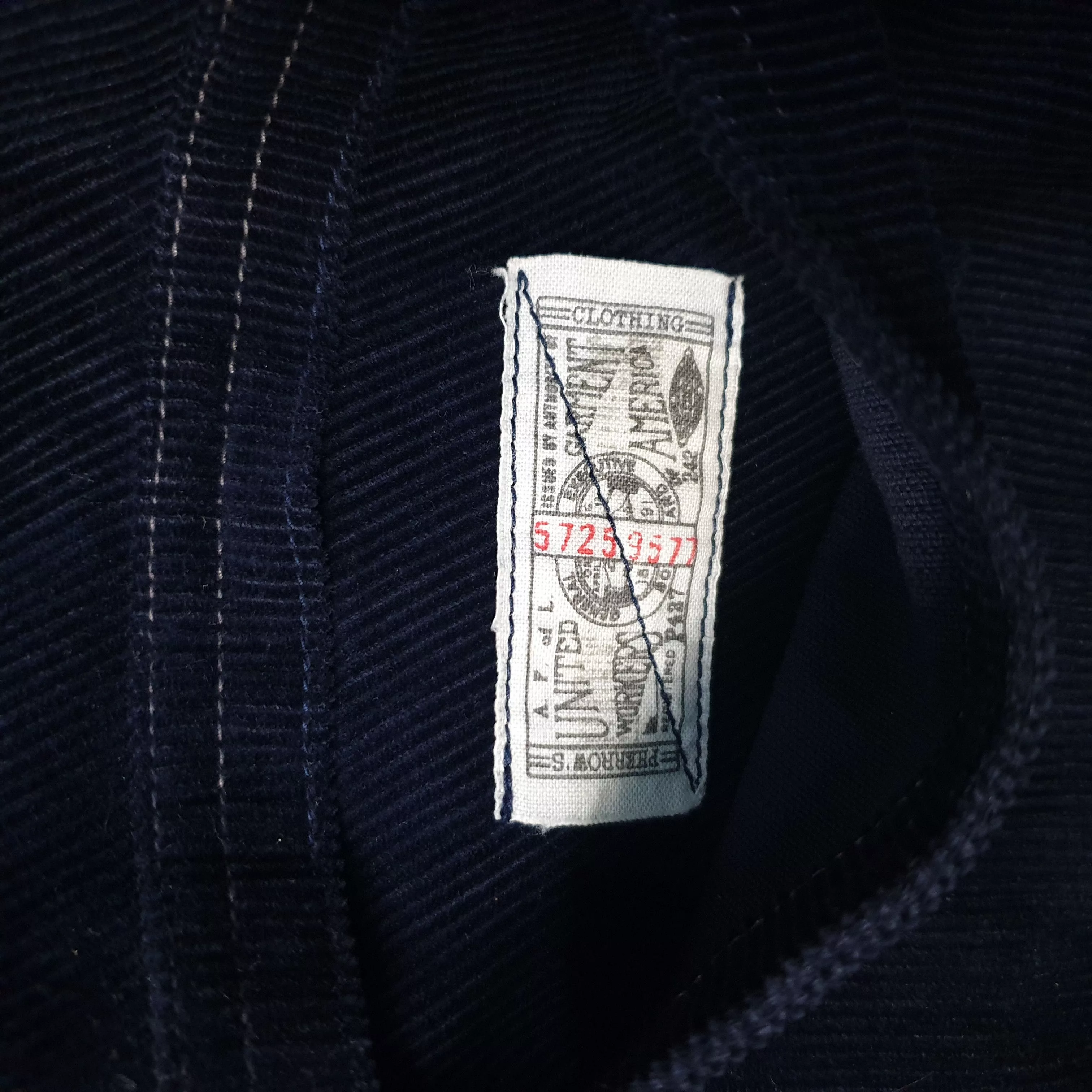 Pherrow's Denim Jackets Pherrow's Pherrows Corduroy Jacket Blue