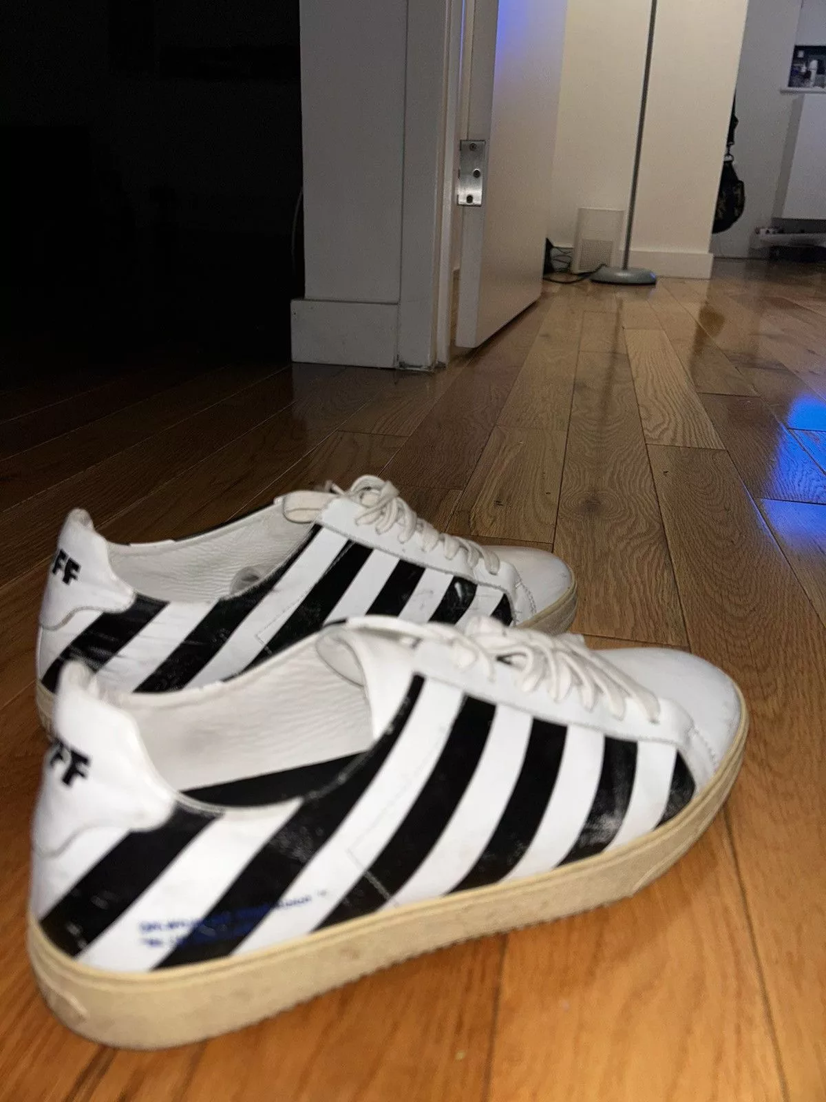 Off-White Low Top Sneakers Off-White × Virgil Abloh 2018 VIRGIL “ BLUE COLLAR “ Black